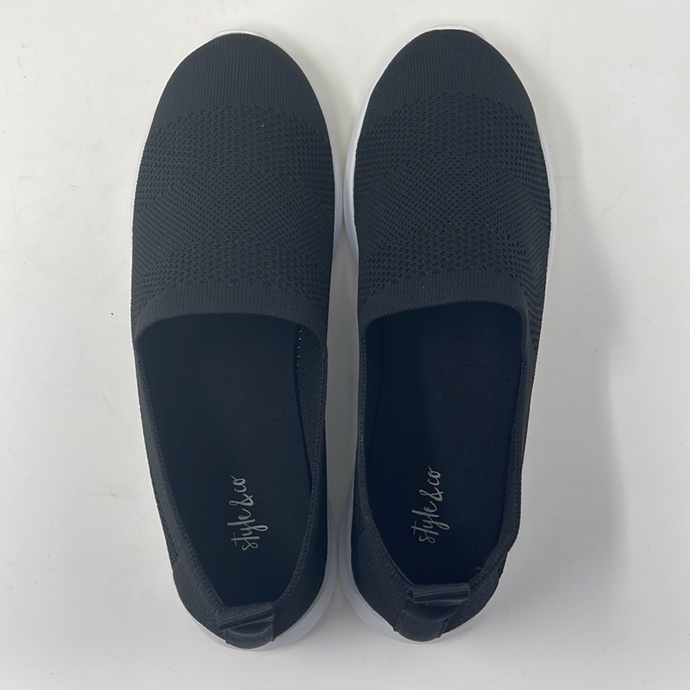 Style & Co. Womens Masonn Knit Low Top Slip-On Sneakers - Picture 5 of 12